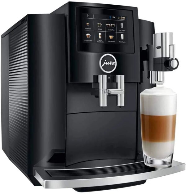 Jura S8 Automatic Coffee and Espresso Machine (Piano Black) - Image 2