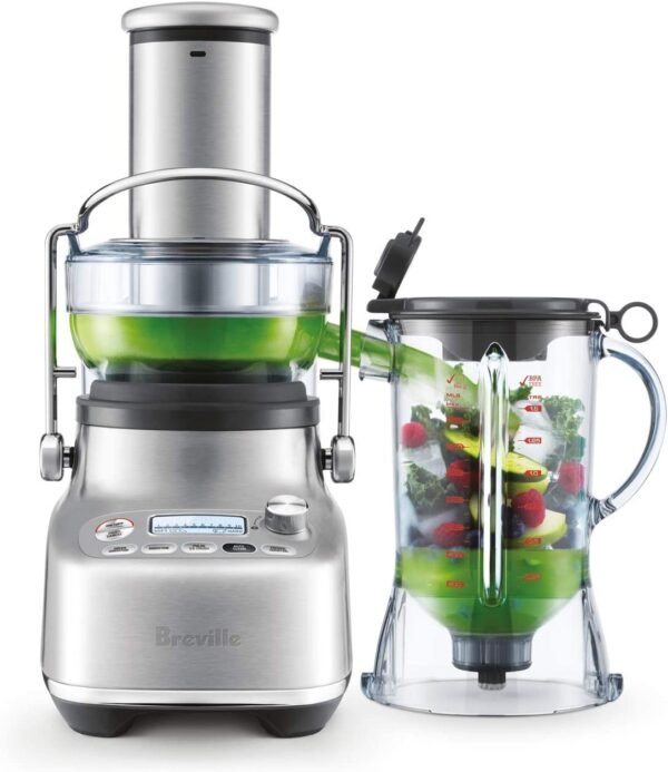Breville 3X Bluicer Pro Blender & Juicer, Brushed Stainless Steel, BJB815BSS