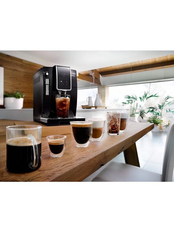 De’Longhi – Dinamica Espresso Machine with 15 bars of pressure and Milk Frother – Black/Stainless - Image 7